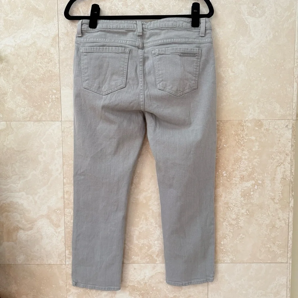 Michael Kors Light Gray Capri Jeans Size 4 Mid Rise Cropped Denim